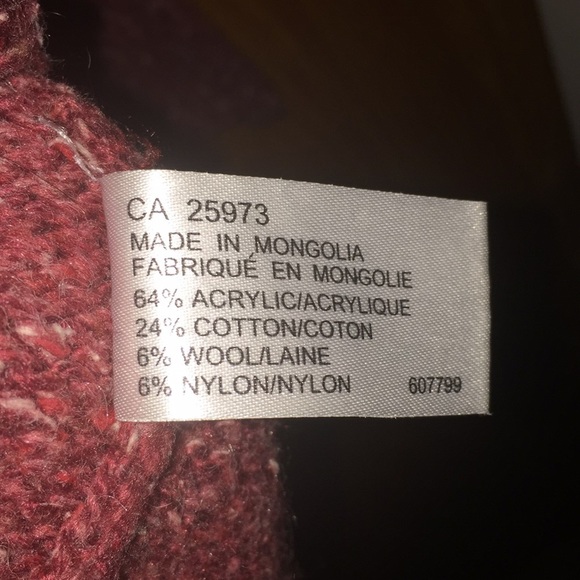 One on One Orange Zip-Up Cardigan Size XL - Picture 6 of 7